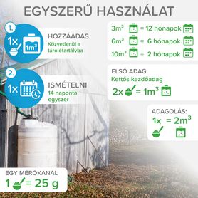 Bio-enzimes tisztító az Ön ESŐVÍZGYŰJTŐ TARTÁLYÁHOZ 500g